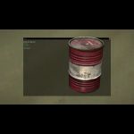(01d) Oil Barrel Red